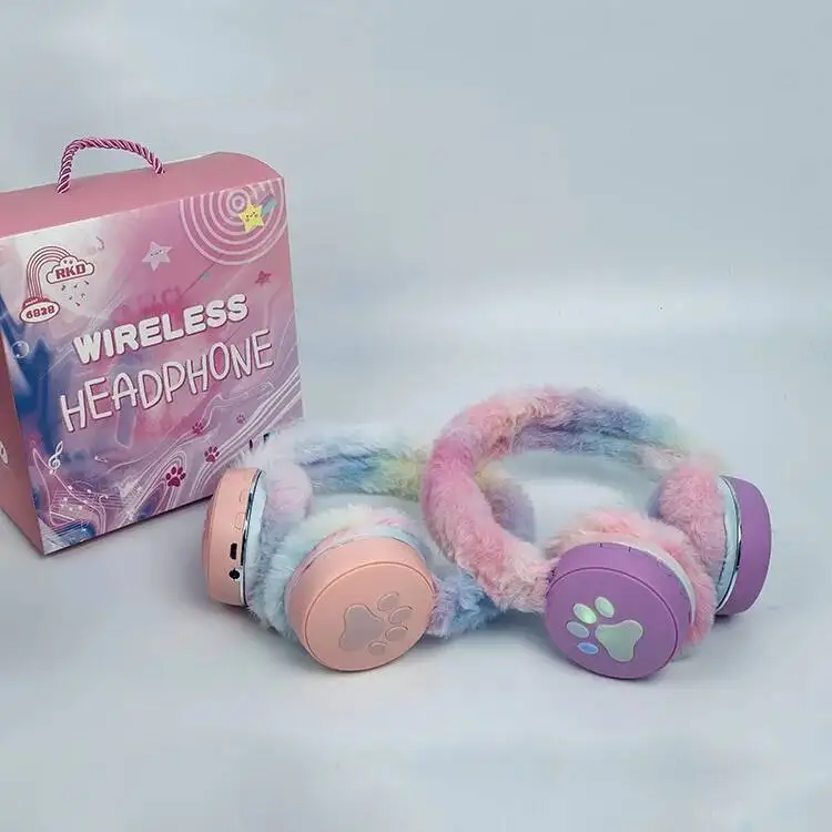 

Fashionable Cute Plush Ear Warmers Wireless Bluetooth Headset with Microphone Winter Warmth Gift for Girls Daily Use Outdoor