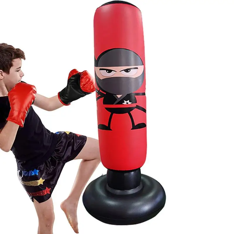 Inflatable Punching Boxing Bag Fitness Training Boxing Sack PVC Sports Fight Column Kids Boxing Fight Pressure Sandbag Toy