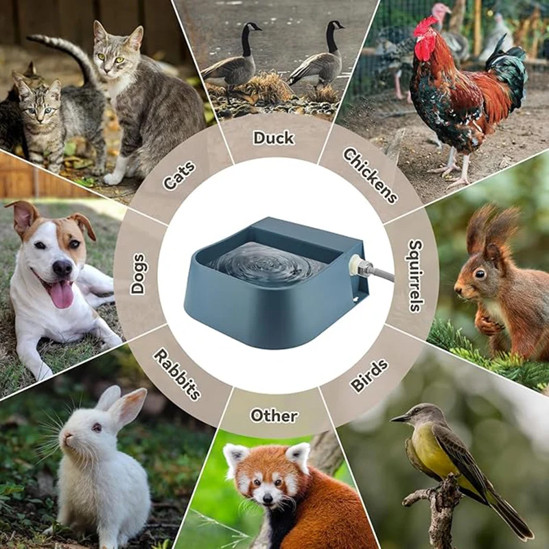 Automatischer Wassernapfspender für Hunde mit 1,5 m Wasserschlauch, 2 l, automatischer Füll-Wasserspender für Haustiere für Tiere, Katzen, Hühner, Kaninchen – Detail 9