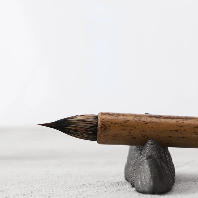 Calligraphy Brush Pen Purple Rabbit Hair Brushes Chinese Small Regular Script Running Script Chinese Painting Fine Line Brushes