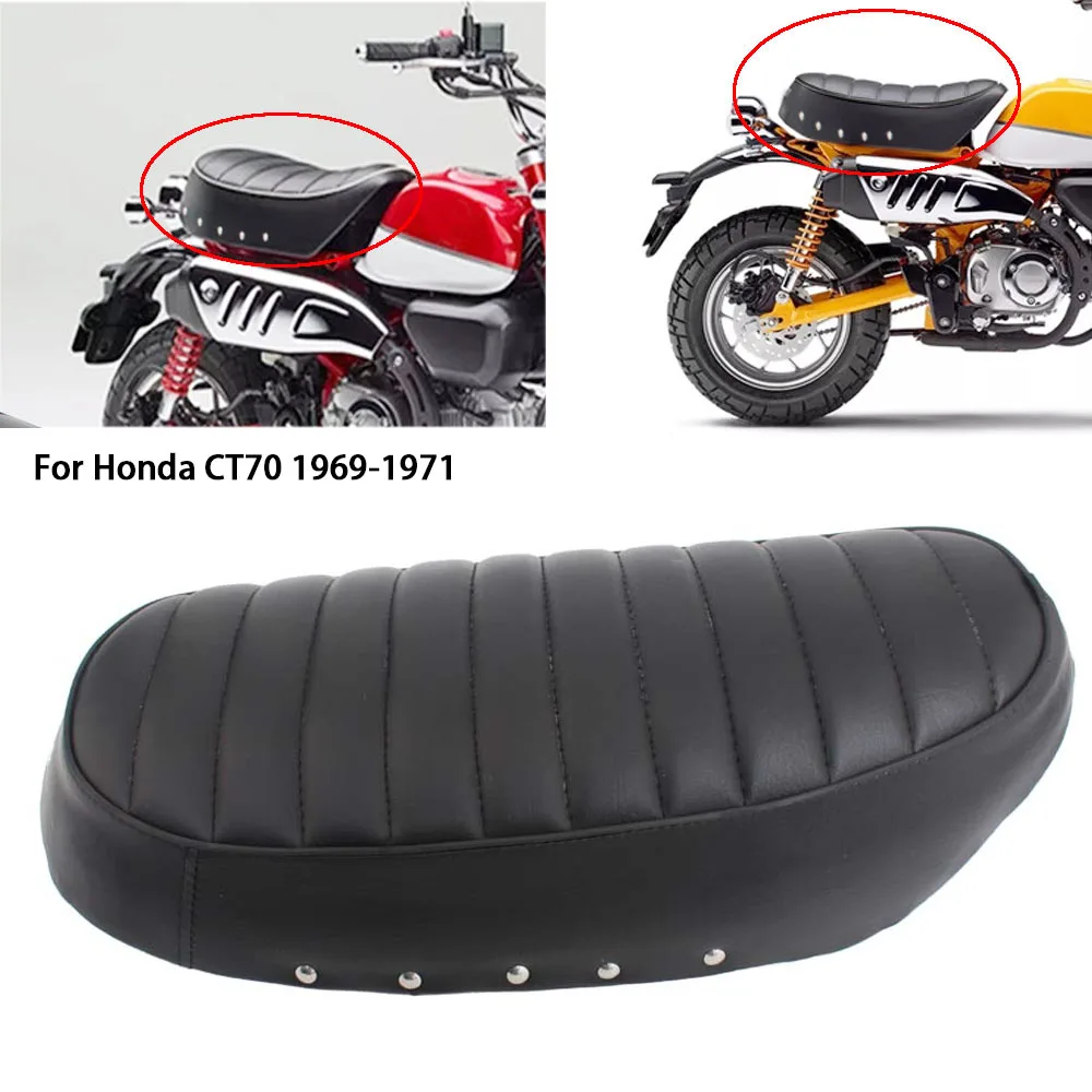 

Аксессуар для мотоцикла, черное ретро полное сиденье для HONDA CT70 Trail 70 CT70H DAX ST70 ST50 1969-1971, одно сиденье, седло