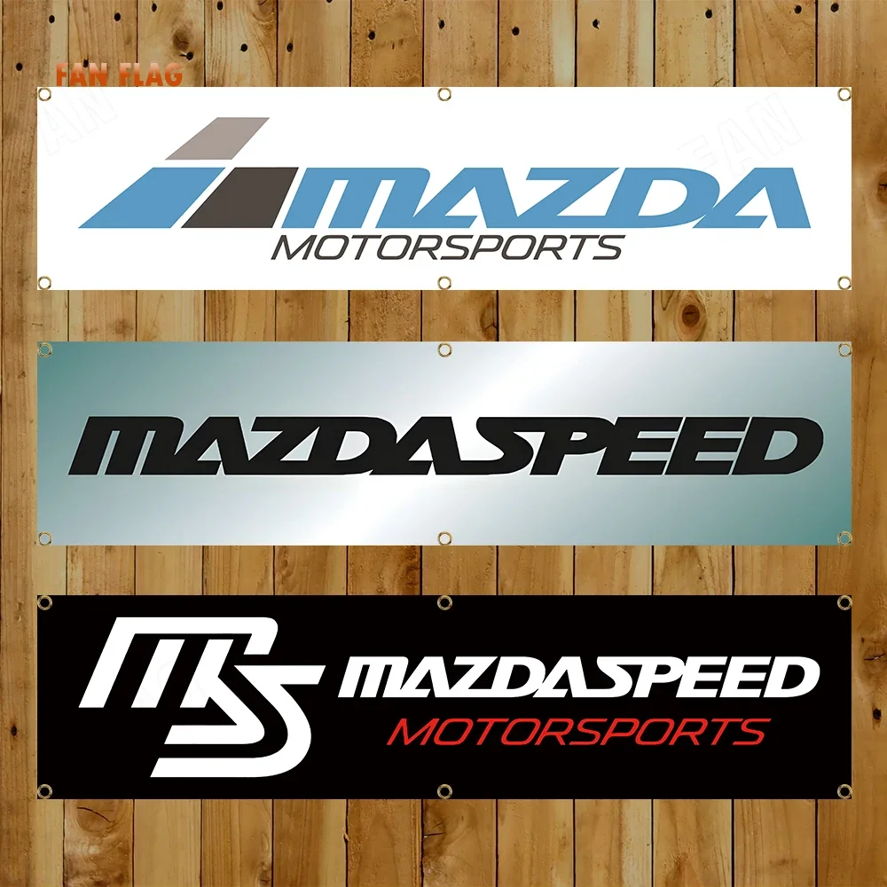 60x240cm Mazdaspeeds Auto Parts Banner Flag Polyester Printed Garage or Outdoor Decoration Tapestry