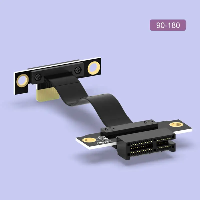 PCI-E3.0 PCI-E Cable PCI Express Riser Card PCIE1x Extender Extension Cable Graphics Card Ribbon X1X4 Network Card Sound Card 90