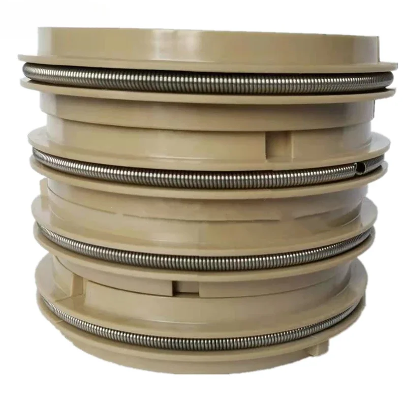 Two half-ring floating labyrinth oil seals for high pressure bearing motors