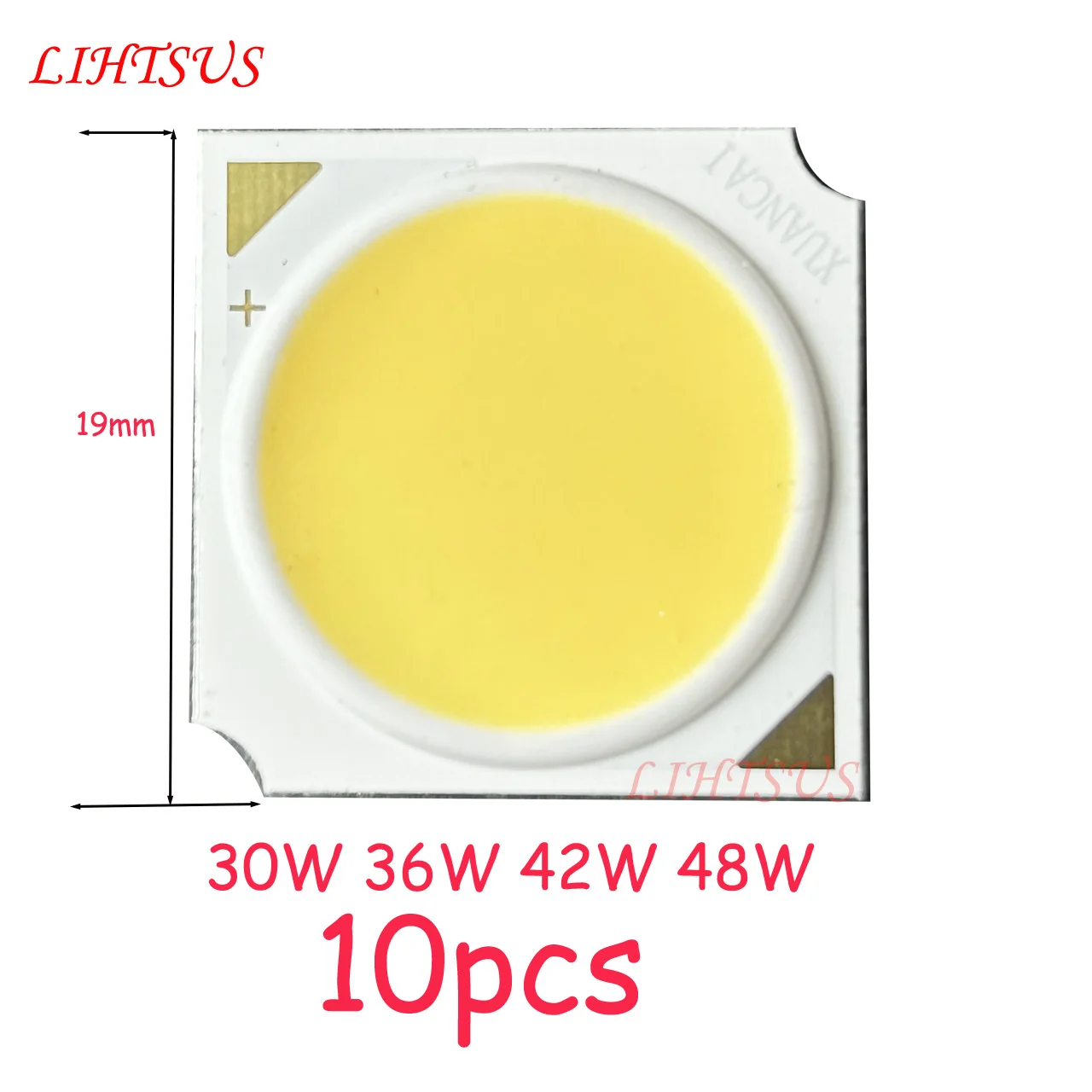 10pcs No postage High Cri 95 cob led 30W LED full spectrum led light size 1919  led 30 48W led cob DIY led Bulb led track light