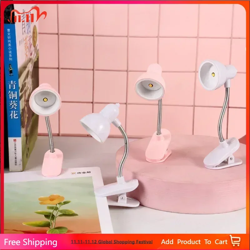 

Mini LED Book Light with Clip Clamp Reading Lamp Night Light for Bedside Bedroom Study Child Student Home Use