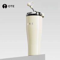 OTE Oudi Carrying Cup Big Mac Straw Thermos Cup Cooling Large Capacity High Value Car Girls Water Cup
