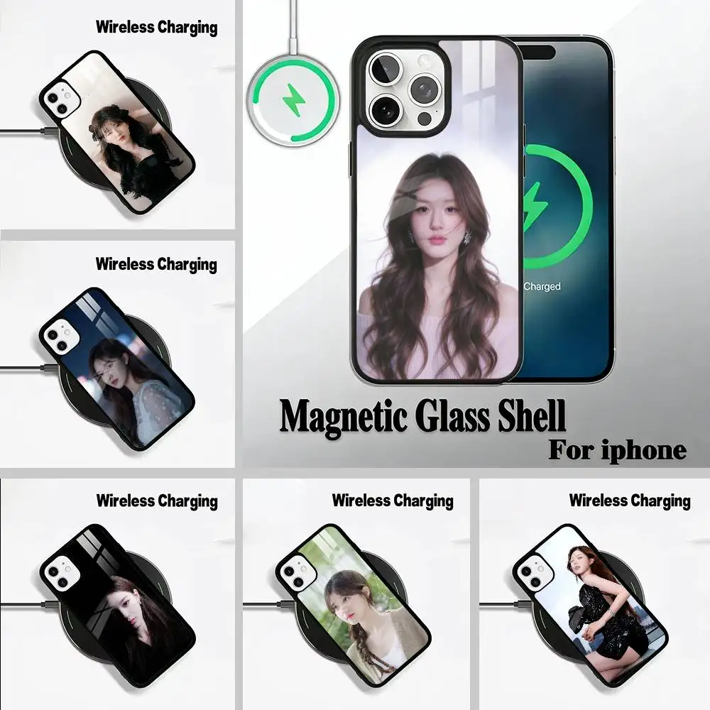 

Chinese actress-Zhao Lusi Phone Case For IPhone17 16 15 14 13 12 11 Pro Max 16/15/14Plus Wireless Charger Cover Funda