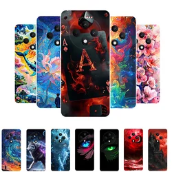 For OPPO Reno 12F 5G Case Soft Silicone Poker Wolf Fashion Back Cover for OPPO Reno 12 FS Reno12 F 5G Cases Protective Reno12F