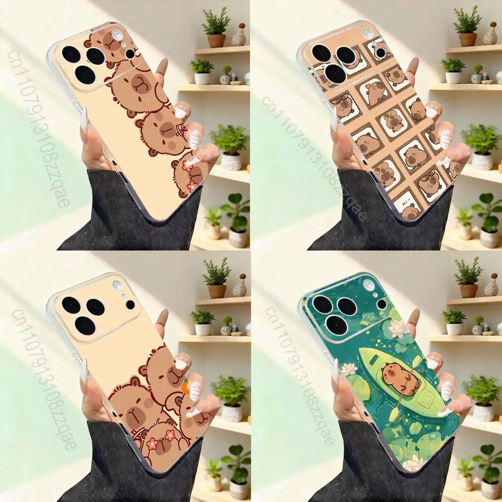 

Capybara Painting Cartoon For iPhone 17,16,15,14,13,12,11,Pro,Max,Plus,Mini,SE4,E Magnetic For Magsafe Wireless Phone Case