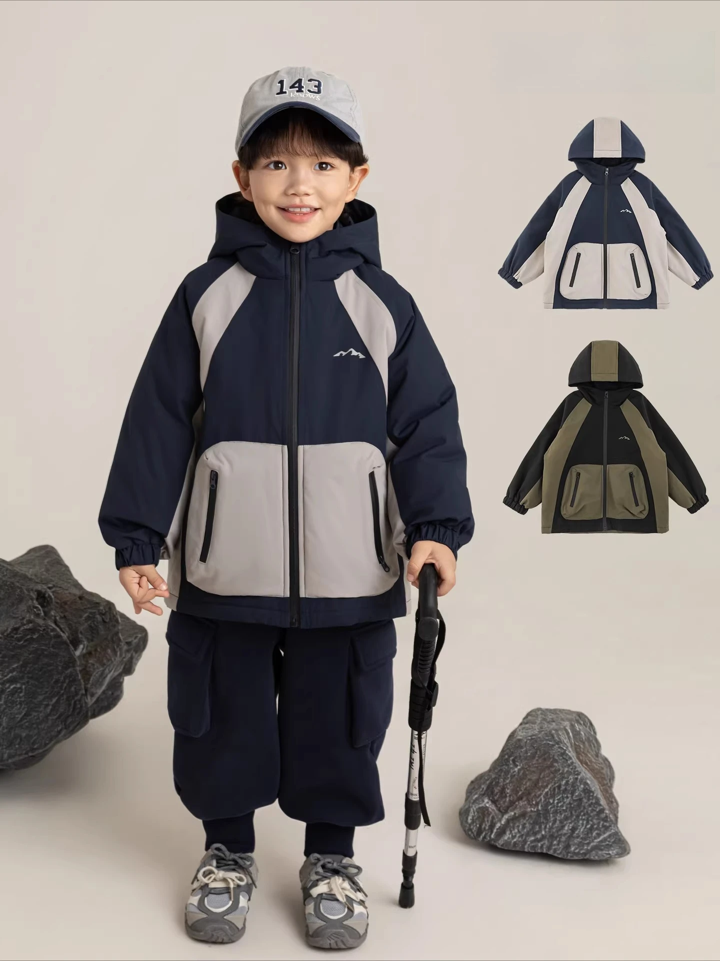 

Boys Winter Jacket 2025 Trendy Cute Puffy Thermal Casual Outerwear Festive Gift 1-7 Years