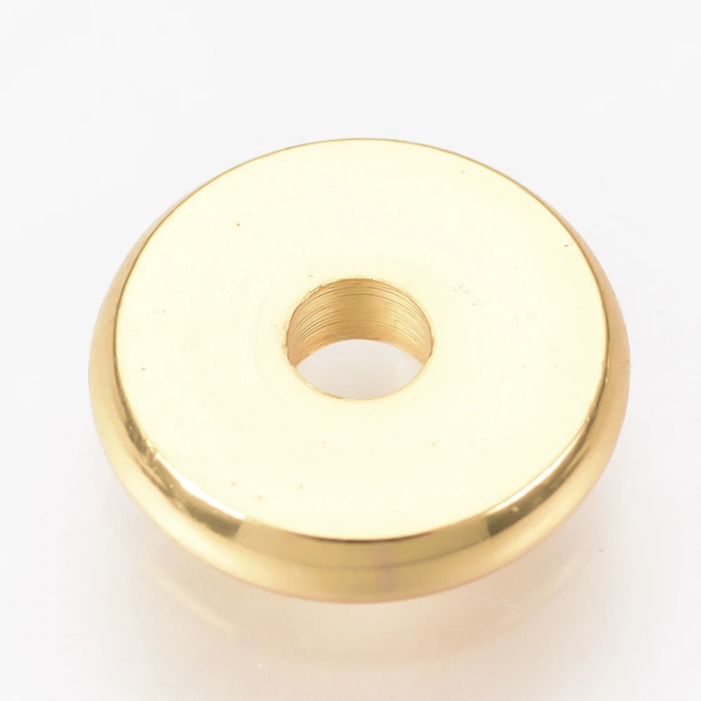 

50PCS Brass Spacer Beads Disc Real 18K Gold Plated 4x1.6mm Hole: 1.5mm
