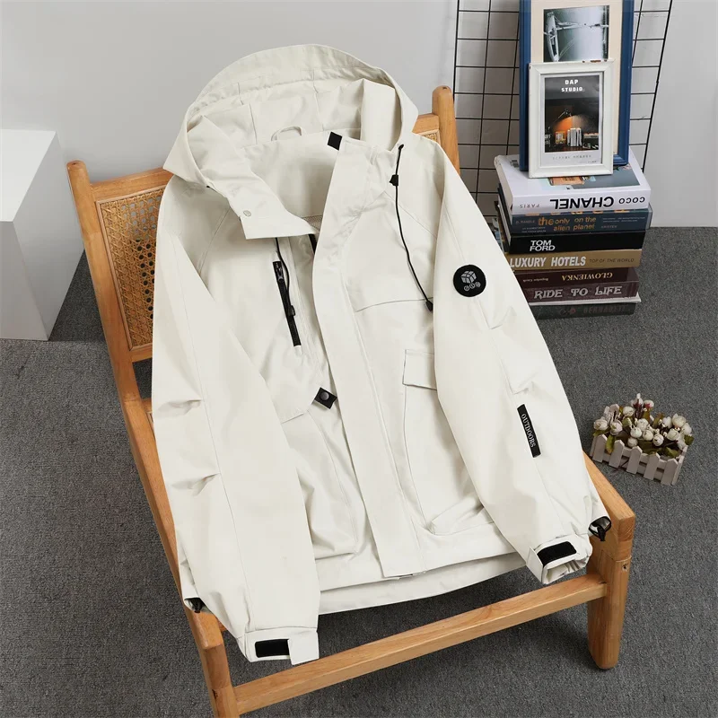 

Autumn Outdoor Windbreaker Men's Jaet 2025 Spring New Sle Loose Workwear Windproof Waterproof Coat Couple Outerwear Jackets Men