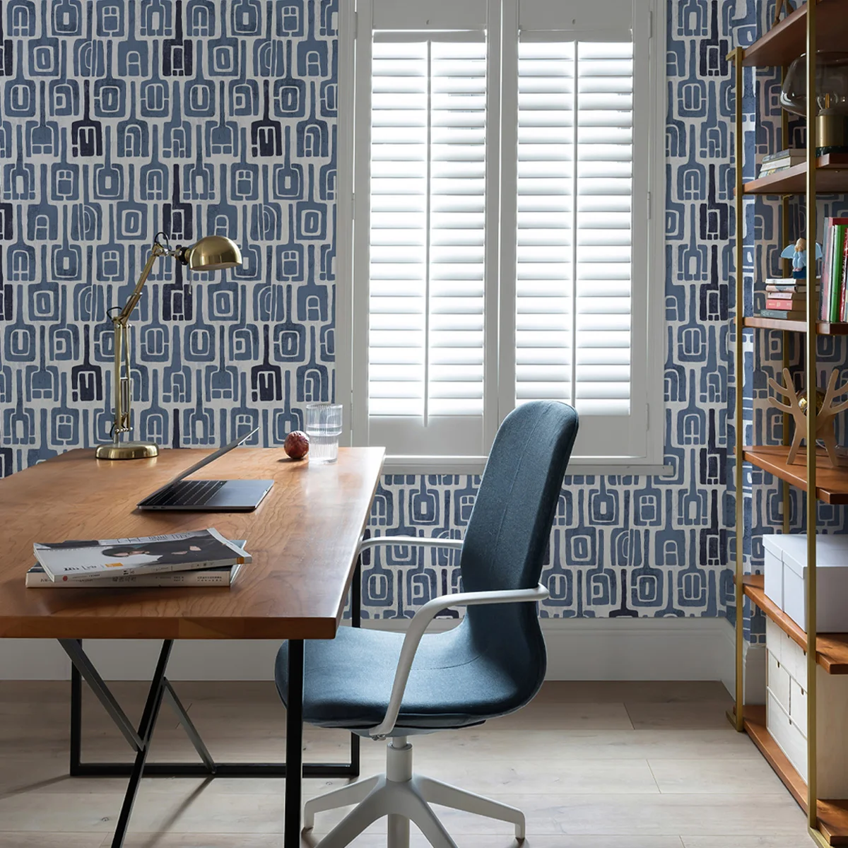 ورق جدران من الفينيل ذو ملمس مربع باللون الأزرق والأخضر، ملصق كلاسيكي قابل للتقشير واللصق المقاوم للماء، ديكور للأثاث، ديكور شبكي أنيق #2