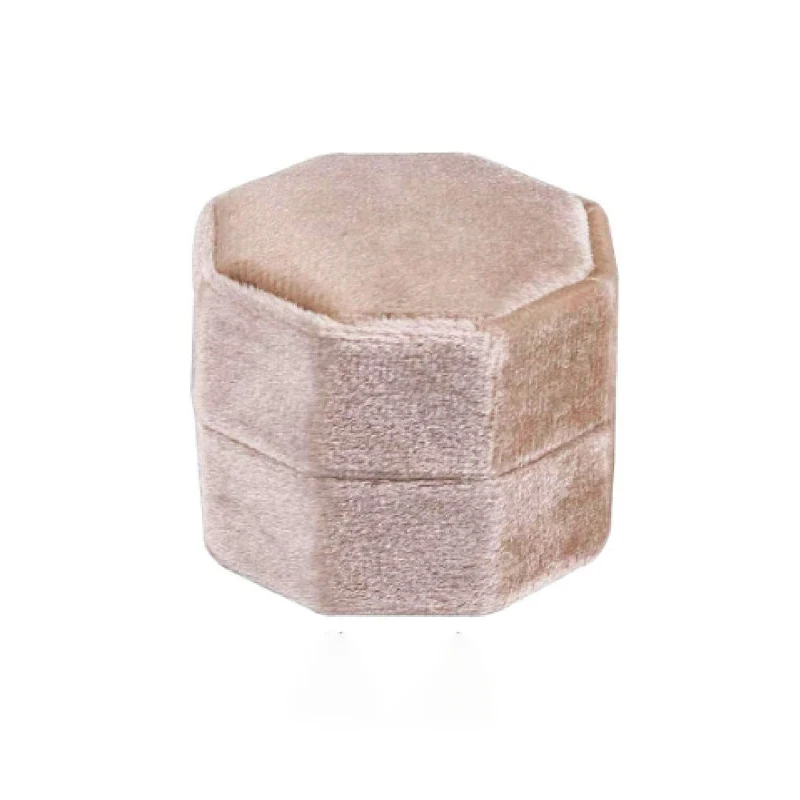 Personalisierte Acryl Topper Samt Ring Box Hochzeit Octogon Ring Box Verlobung Vorschlag Idee Doppel/Dreifach Slots Ring Halter