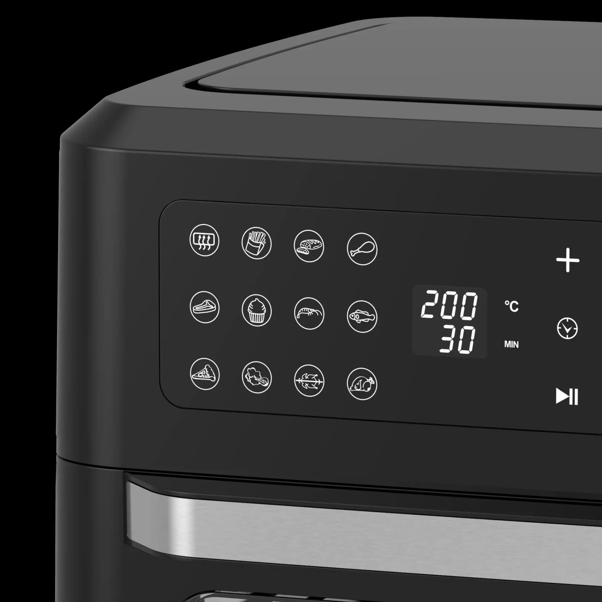 تكون مناسبة لمقلاة الهواء الإلكترونية سعة 12 لترًا بقوة 100 فولت - 240 فولت وقابلة للتخصيص