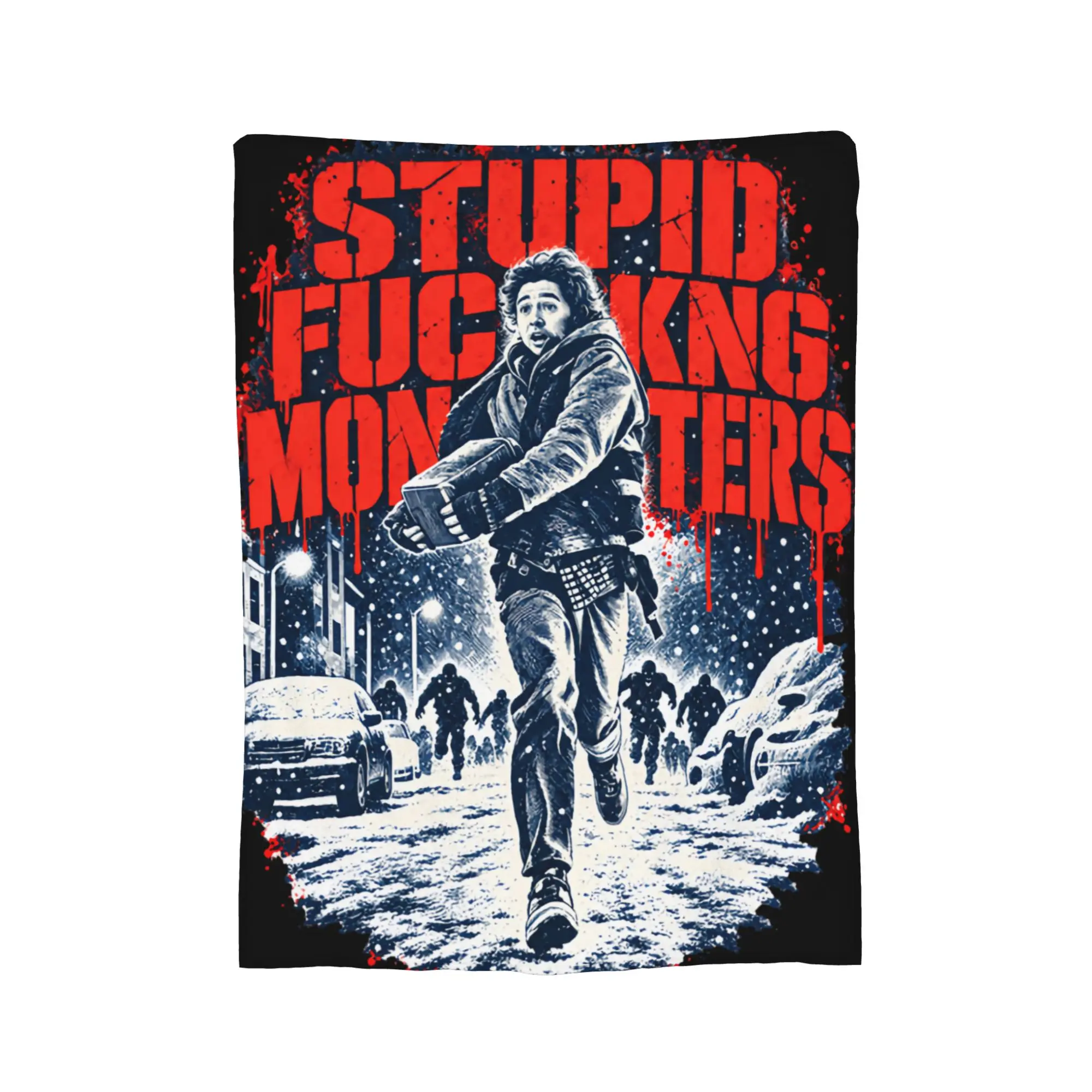 2026 Bryan Raccoon City Horror Movie, Survival Horror Graphic Blankets Velvet Thin Throw Blanket for Sofa Car Bedding Throws