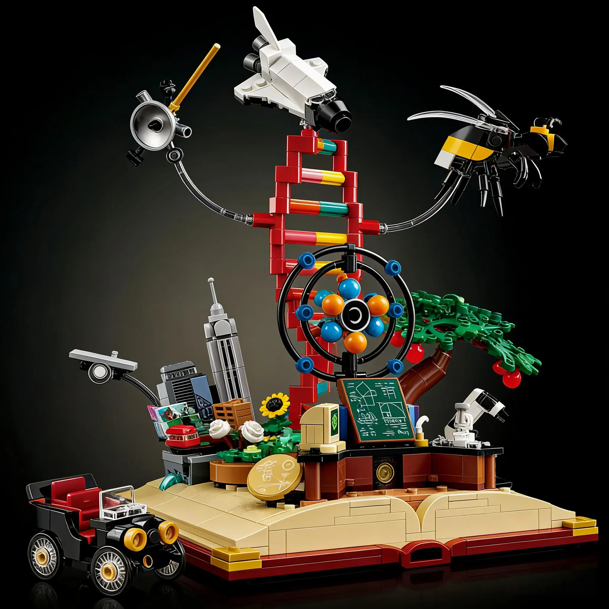 

Китайские строительные блоки 2337: Книга знаний — это мощный конструктор для сборки моделей и игрушек.