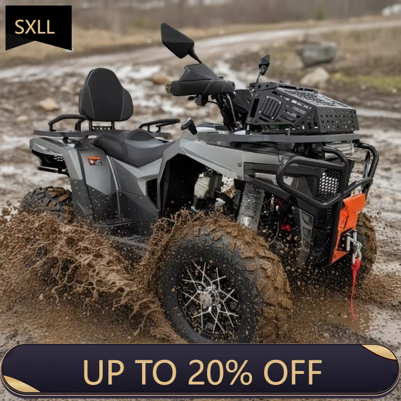 

SXLL 350Cc 4WD Adult Heavy Duty ATV CE Certified Off-Road Mountain Explorer, Axle Drive