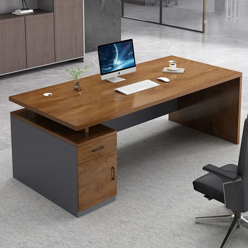 Office Desk And Chair Combination Simple Modern Boss Office Furniture Single Computer Table Home Staff Desk Escritorio