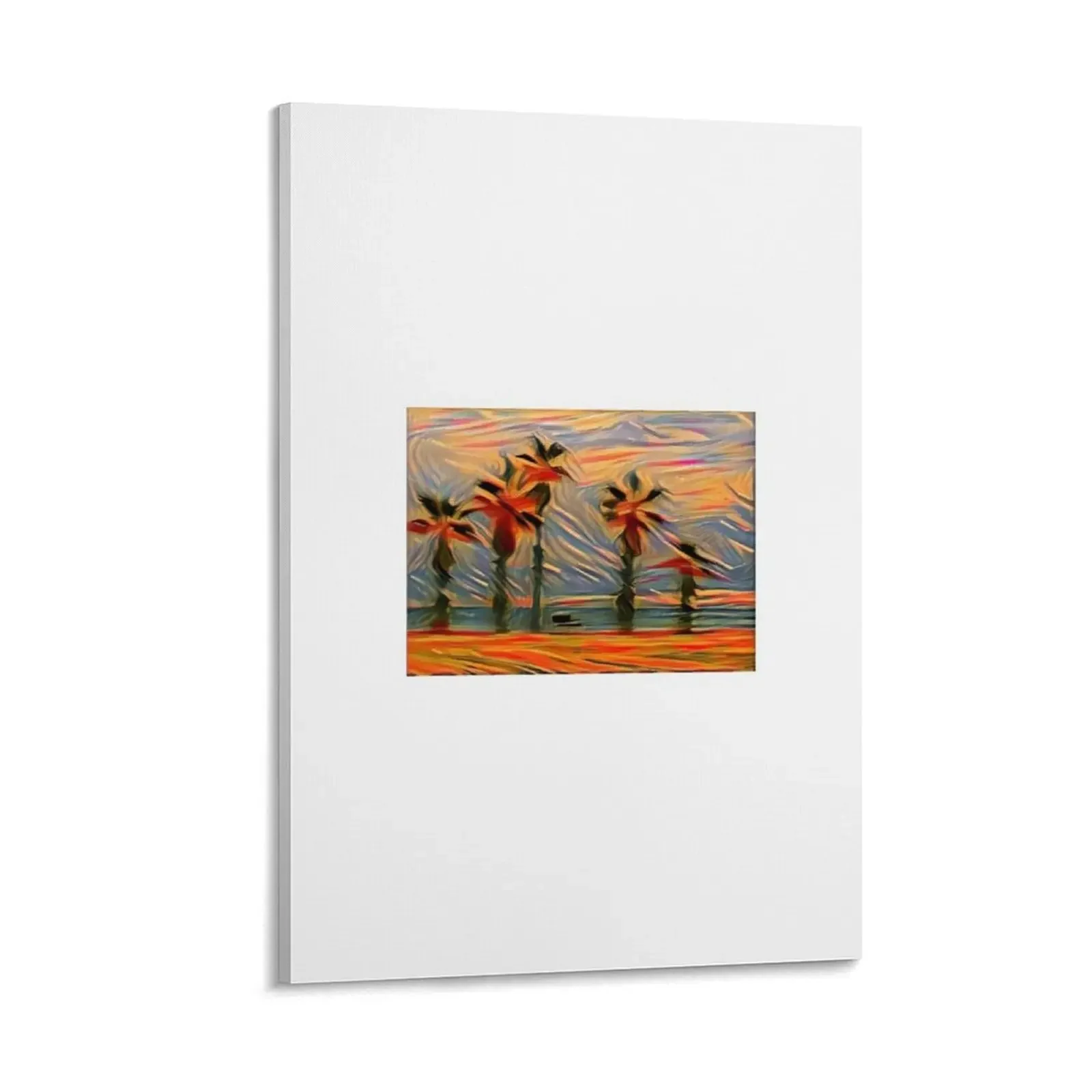 

The Palms and The Bench Canvas Painting aesthetic room decor home decors accessories