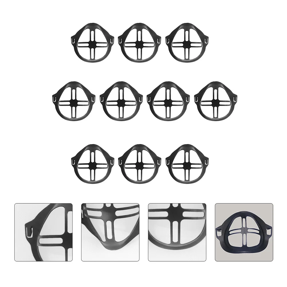 

10Pcs Mask Inner Brackets Lipstick Protector Breathable Frame Anti Fog 3D Mask Holder Makeup Saver Face Inner Bracket