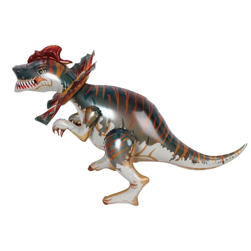 Мультипликационный воздушный шар средней мощности Helong, украшение для детского дня рождения, алюминиевый СТЕРЕО воздушный шар динозавра