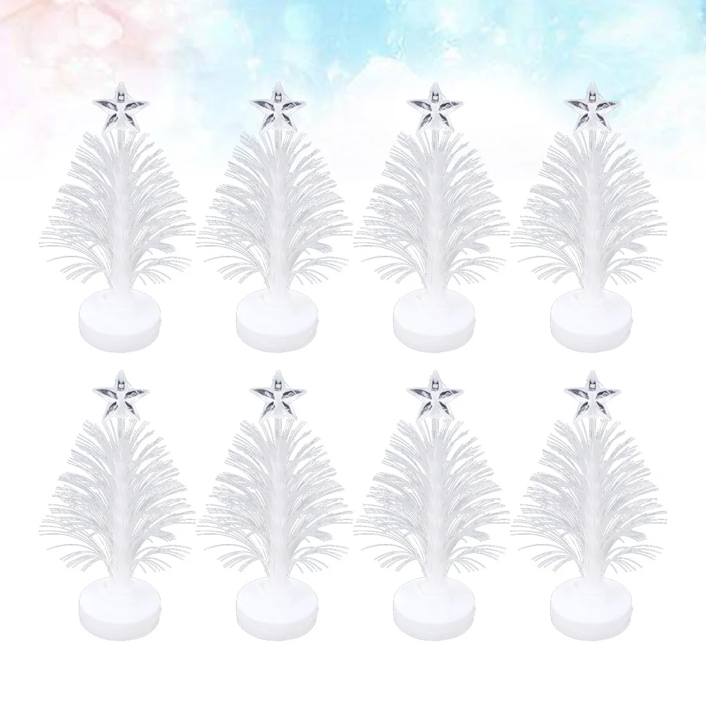 

8Pcs Christmas Tree Night Light LED Lamp Optical Fiber Light for Home Party Indoor Decoration Christmas Tree Lights
