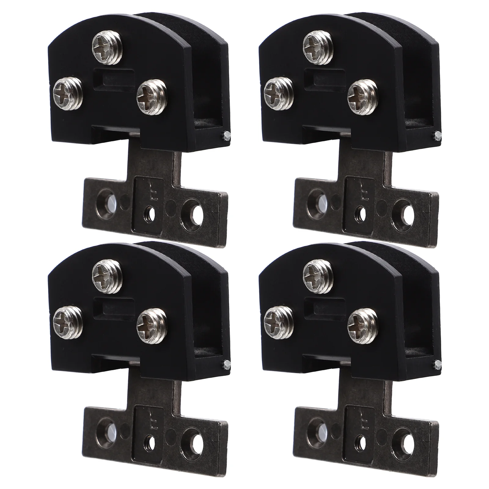 

4Pcs Strong Grip Glass Door Hinge Stainless Steel No Drill Shower Clamp for Bathroom Cabinet Modern Design Hardware