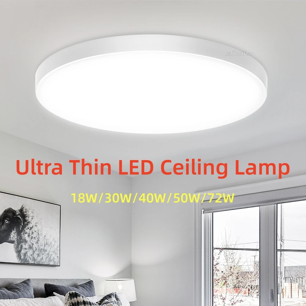 14inch Ultra Thin LED Ceiling Lamp  White Warm LED Lights Room Decor Indoor Ceiling Light for Kitchen Living Room Bathroom 220V