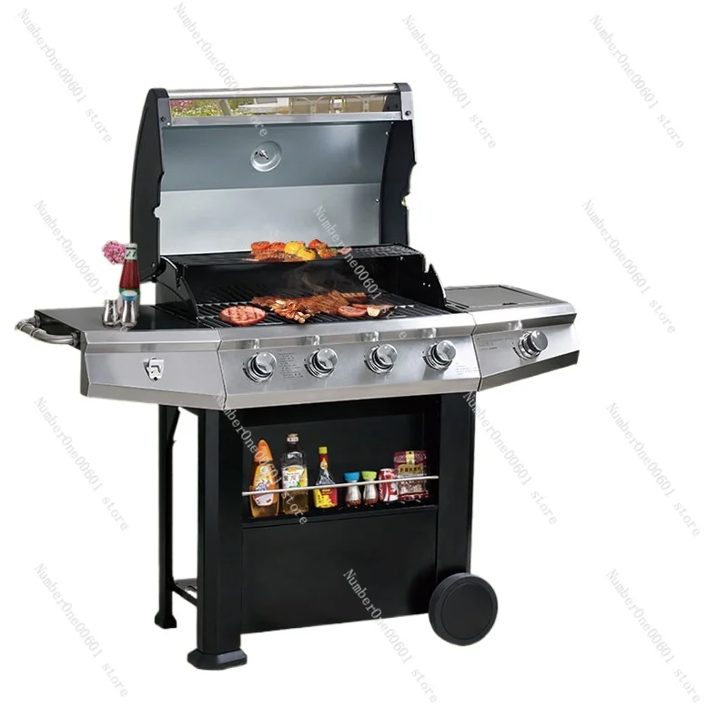 Garden   Gas Large Grill Villa Non-Smoking American BBQ Braise Grill