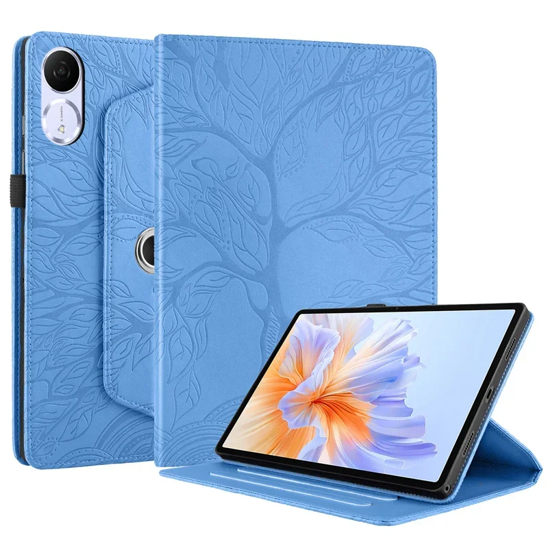 حافظة جلدية PU مقاومة للصدمات تدور 360 درجة لهاتف Honor Pad 9 V9 X9a X8a X9 11.5 بوصة مع غطاء حامل بمسند