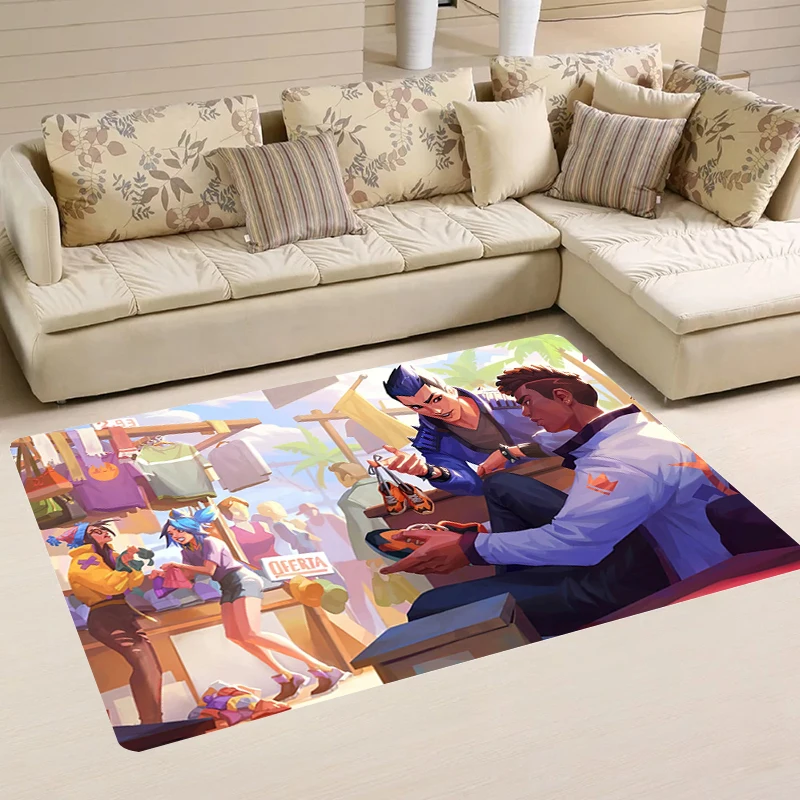 

Hot Game Doormat Entrance Door Valorant Room Rugs Carpets Kitchen Carpet Foot Mat Home Balcony Rug Mats Bathroom Bath House