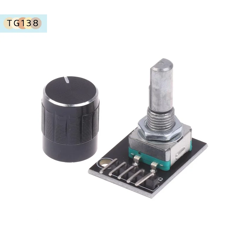 【New】KY-040 360 Degree Rotary Encoder Module With Push Button 20 Pulse 5VBrick Sensor Modules For DIY Electronics