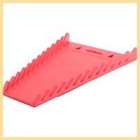 64 Slot Wrench Organizer Red & Black ABS For Tool Boxes And Walls, Suitable For SAE And Metric Wrench Storage