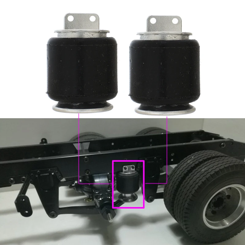 Części zawieszenia poduszki powietrznej do 1/14 Tamiya RC Truck Trailer Scania 770S MAN Benz Actros 3363 Volvo Car Diy Parts