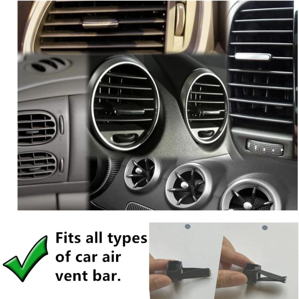 Funny Duck Car Air Vent Decoration and Clip with Air Freshener Natural Scent Tablet and Refill, Car Aromatherapy Accessories
