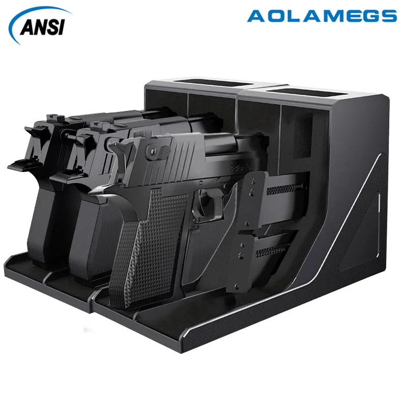 Pistol Rack Modular Handgun Rack Gun Safe Cabinet Storage Organizer Accessory Universal Protective Holster for Handgun Black