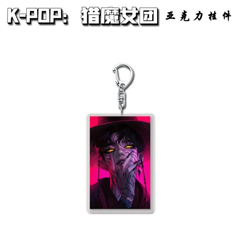 KPop Demon Hunting Series Portachiavi in acrilico Film hot Merch Portachiavi Moda Rumi Bag Accessori pendenti Divertente regalo di compleanno