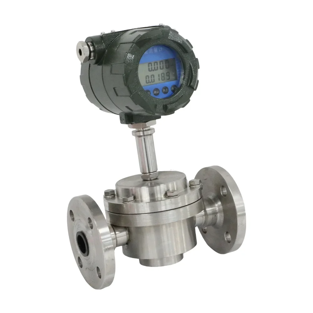 Flange Oval Gear Flowmeter Volumetric Flow Meter Positive Displacement Flow Meter for Marine Fuel Oil