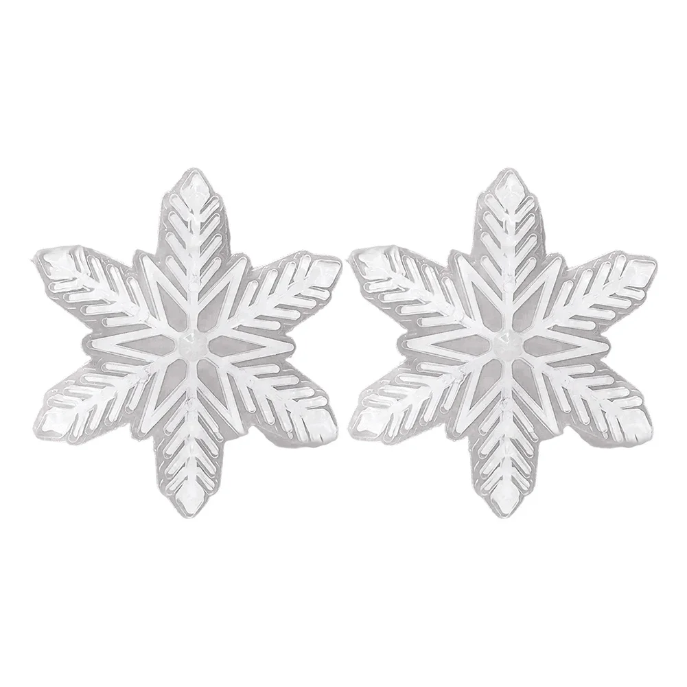 2 Pcs Snowboard Stomp Pads Anti-Slip Snowflake Mat For Winter Ski Boots Grip And Control On Snow And Ice