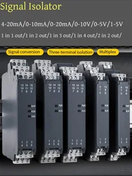 smart Analog Signal Converter 1 In 1 Out 1 In 2 Out Isolator DC24V 2 in 2 out 4-20mA 0-10V
