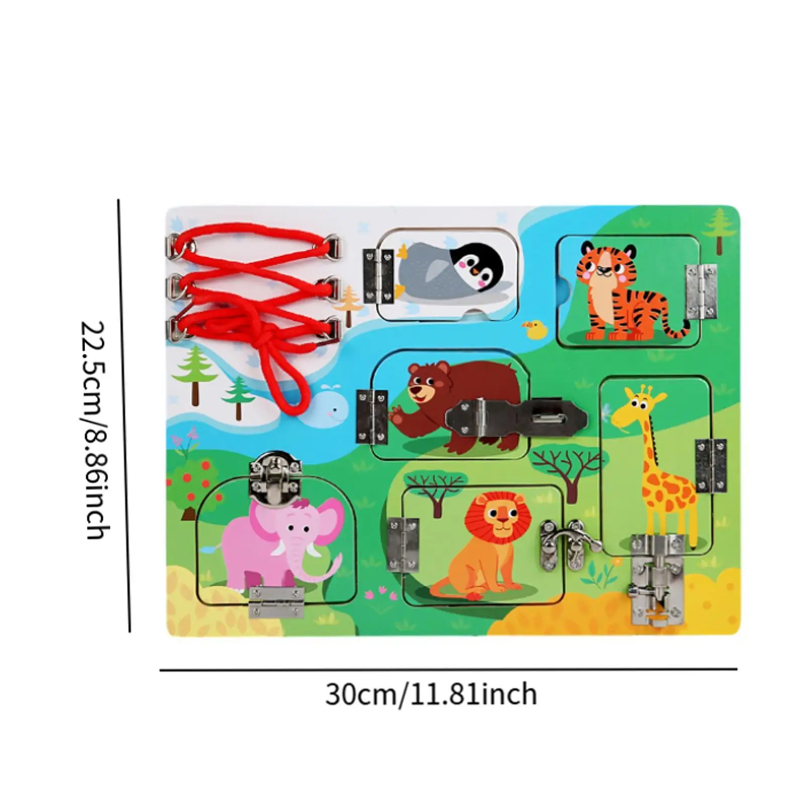 لعبة مونتيسوري التفاعلية المصنوعة من الخشب للأطفال، نشاط التعلم التعليمي