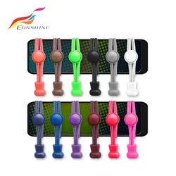 1 Pair Elastic laces Children Laces Without Tying Unisex Quick Lace Round Rubber Bands Lazy Shoelaces Sport Shoestrings