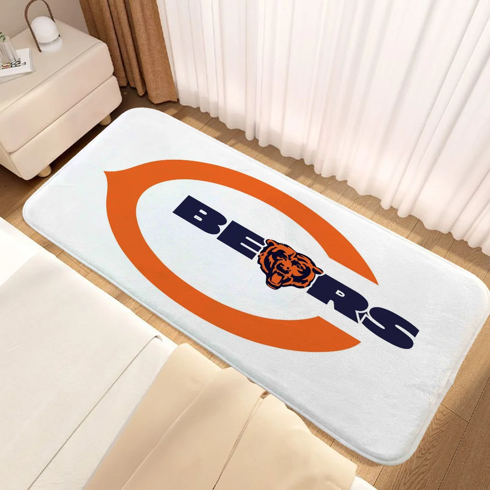 Chicago Bears Carpet for Bathroom Rug Mat Kitchen Rugs Things to the Room Decoration Items Bath Mats Outdoor Doormat Custom Home