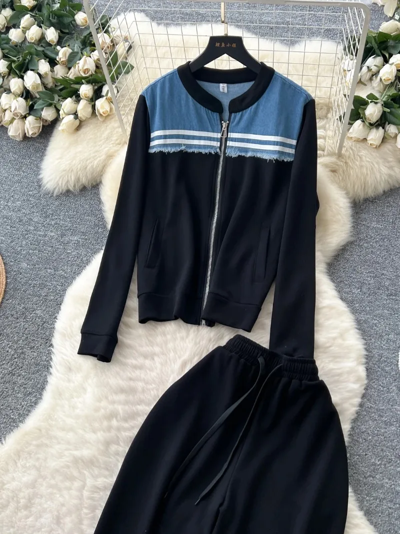 

LISM Women's Tracksuit New Two Piece Set 2025 Women's Jacket and Pants Set Tracksuit Elegant Women's New in matching sets