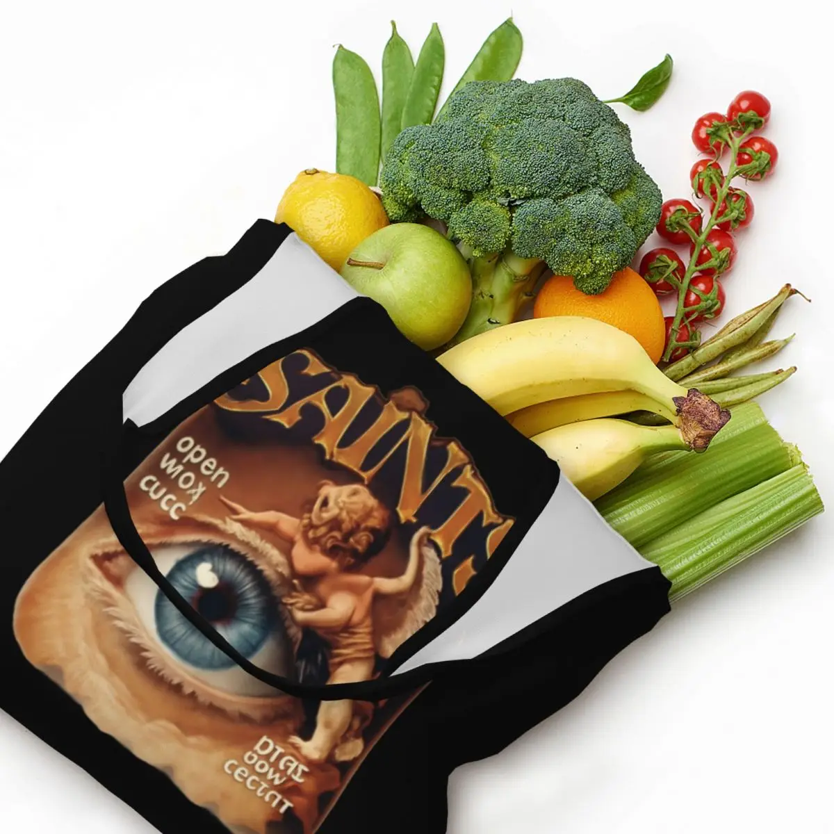 Saints Large Capacity Canvas Tote Bag Single Shoulder Work Commute Bag For Women Eco-Friendly Shopping Bag