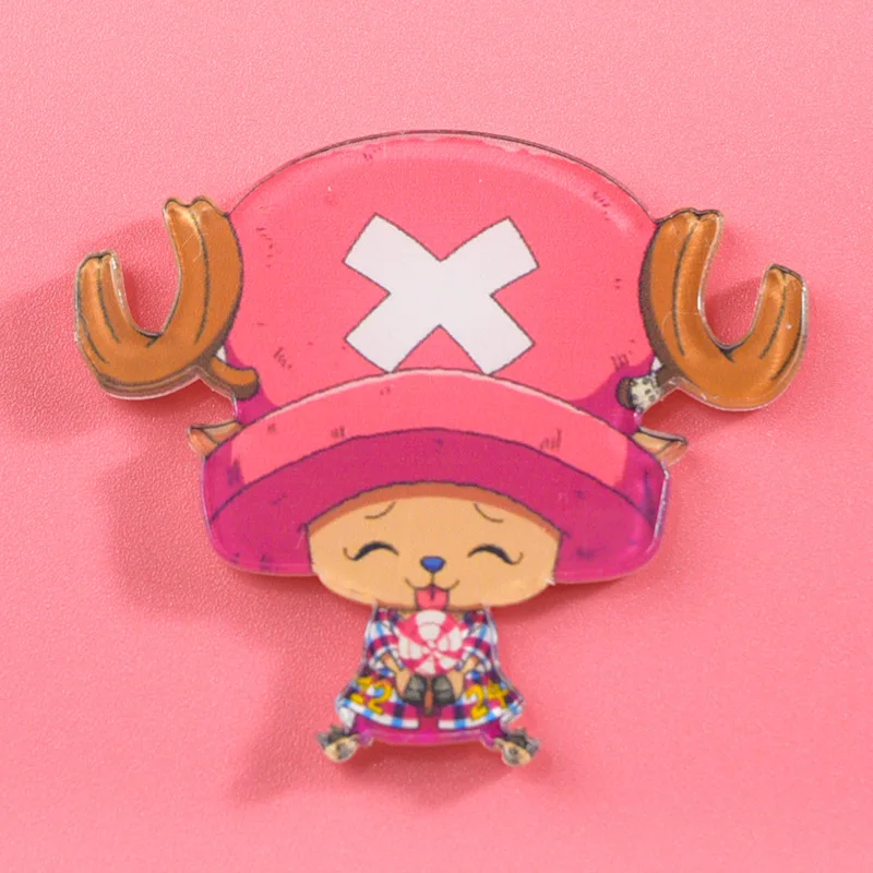 Eendelige Cartoon Badge Chopper Luffy Zolona Beauty Brooch Anime Badge Koelkastmagneet Studentenklasse Badge Verjaardagscadeau