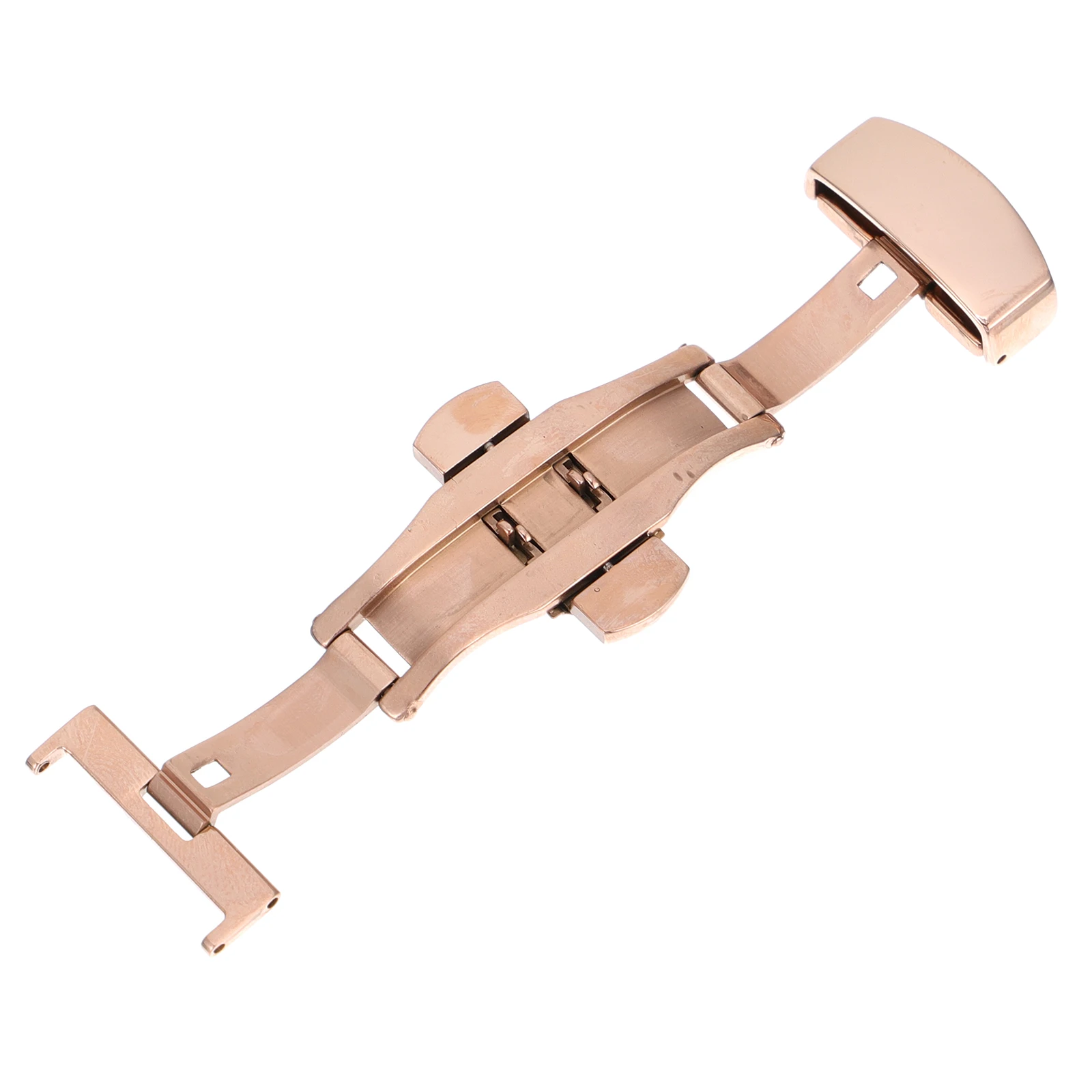 Edelstahl Schmetterling Schließe Uhr Schnalle Ersatz Langlebig Uhr Band Zubehör Für Männer Frauen Zeitmesser Upgrade Sichere