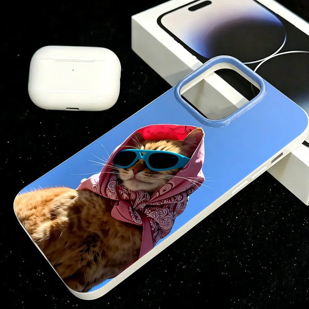 Play Cool Cats Case For Iphone 15 Pro Max 17 14 Air 13 Plus 11 12 16 Shockproof Protective Shell Case Funda Coque